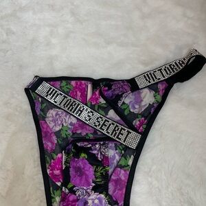 Victoria's Secret Floral Kids Underwear with Rhinestones